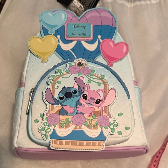 Loungefly Disney Stitch and Angel Balloon Backpack